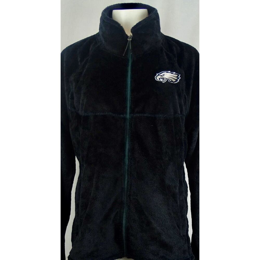 Philadelphia Eagles NFL Team Apparel Women's Fleece Zip Up Jacket - Medium